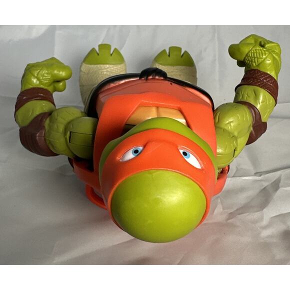 TMNT Battle Shell Battle Armor Michaelangelo 10" Teenage Mutant Ninja Turtle - Picture 5 of 7